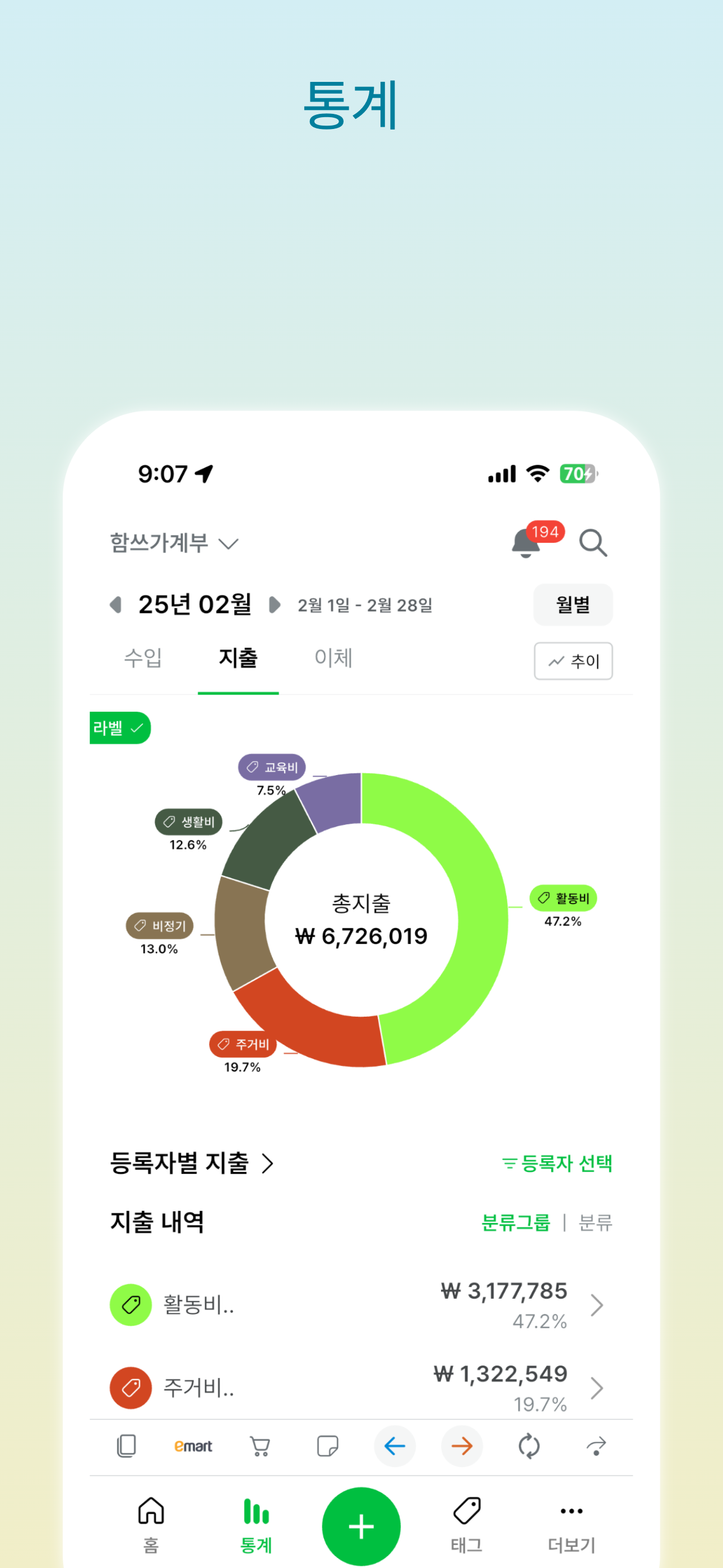 함쓰 - 함께 쓰는 공유 가계부 screenshot 7