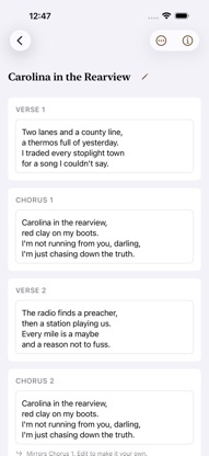 Bellows Creative Writing Tools screenshot 3