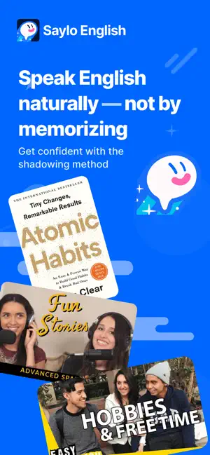 Saylo: English Shadowing AI iPhone screenshot 1