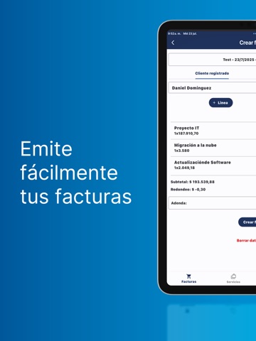 Fixed Facturación Electrónica iPad screenshot