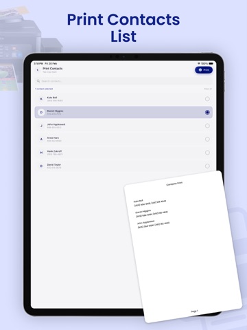 HP Smart Printer App + Scanner iPad screenshot