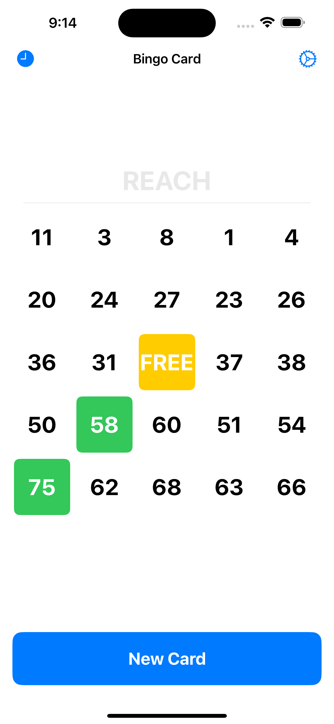 Bingo Card Creator