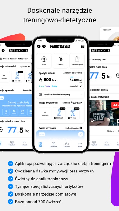 Fabryka Siły Dieta i Trening Screenshot