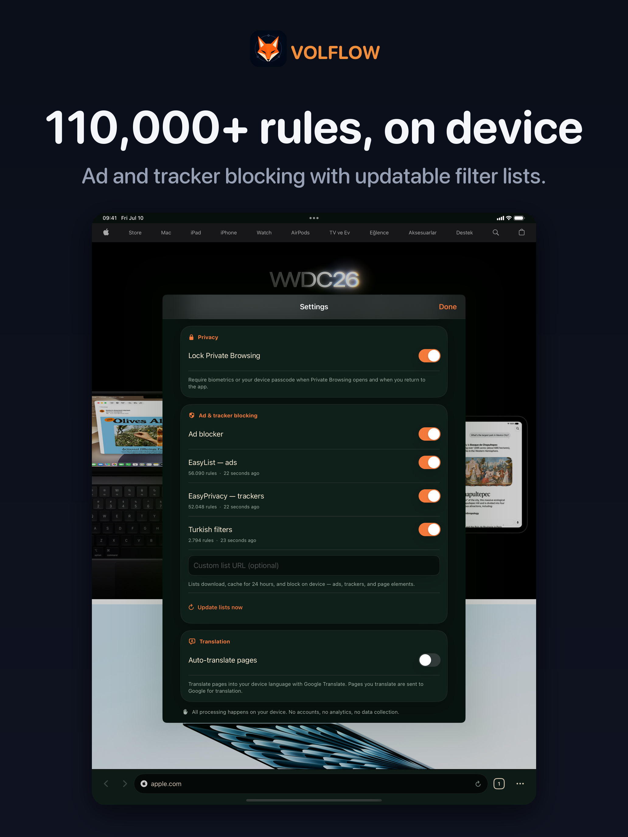 Volflow - Privacy Browser screenshot 8