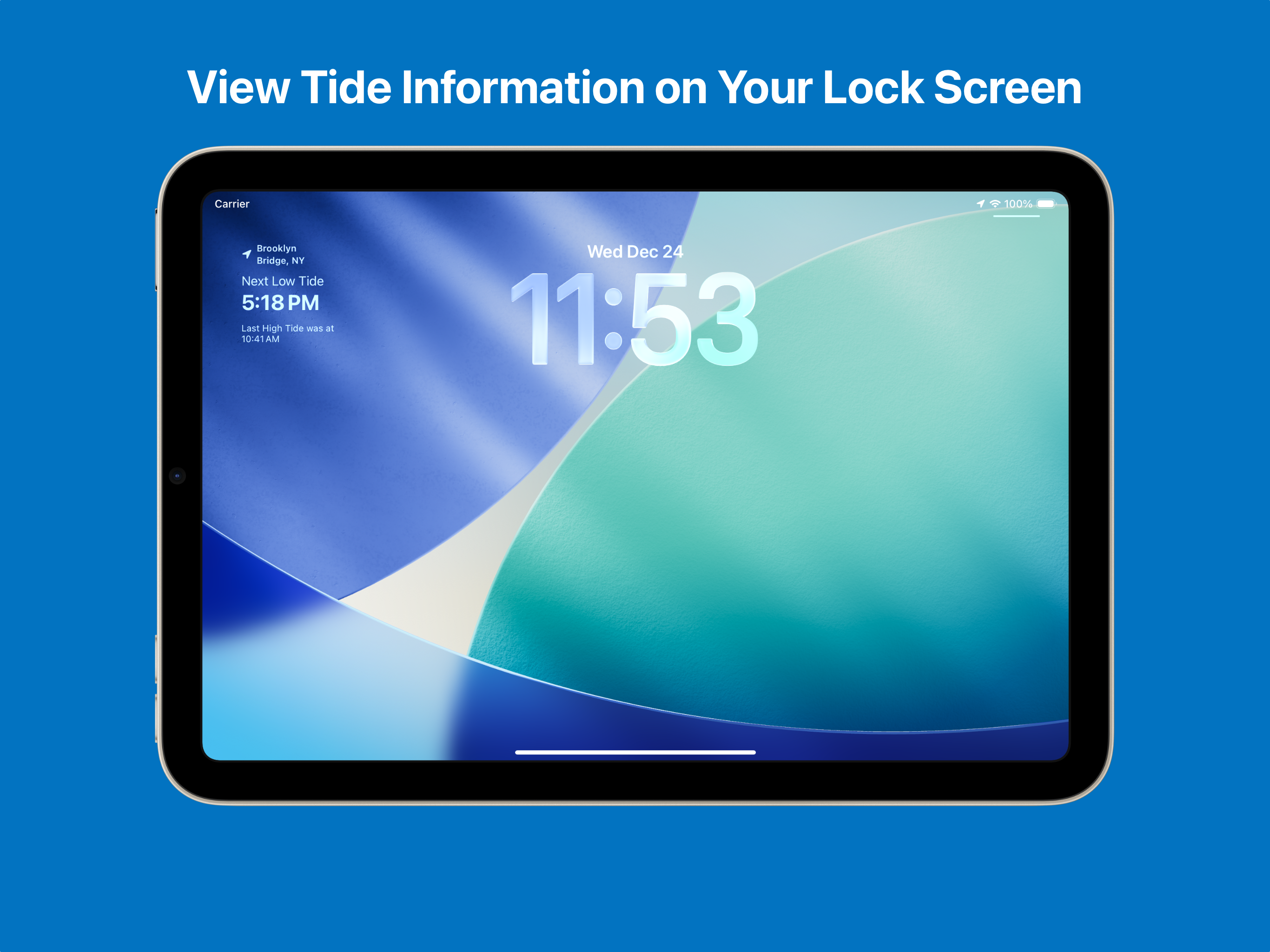 Tides - high and low tide info