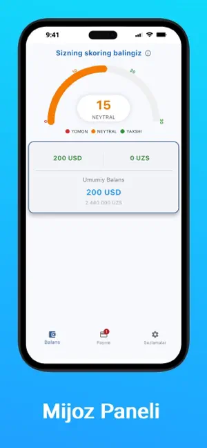 Hisobot screenshot 1