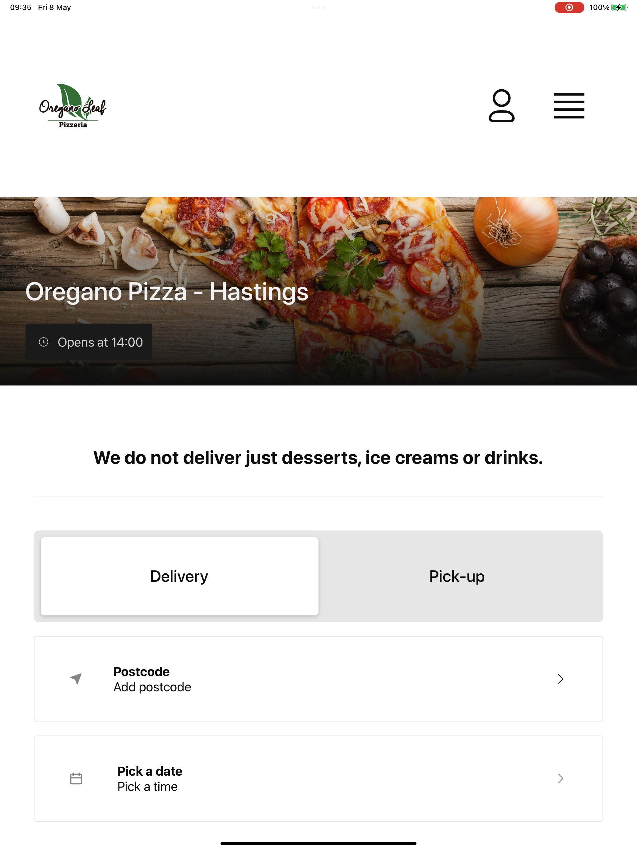 Oregano Leaf Pizzeria UK screenshot 5