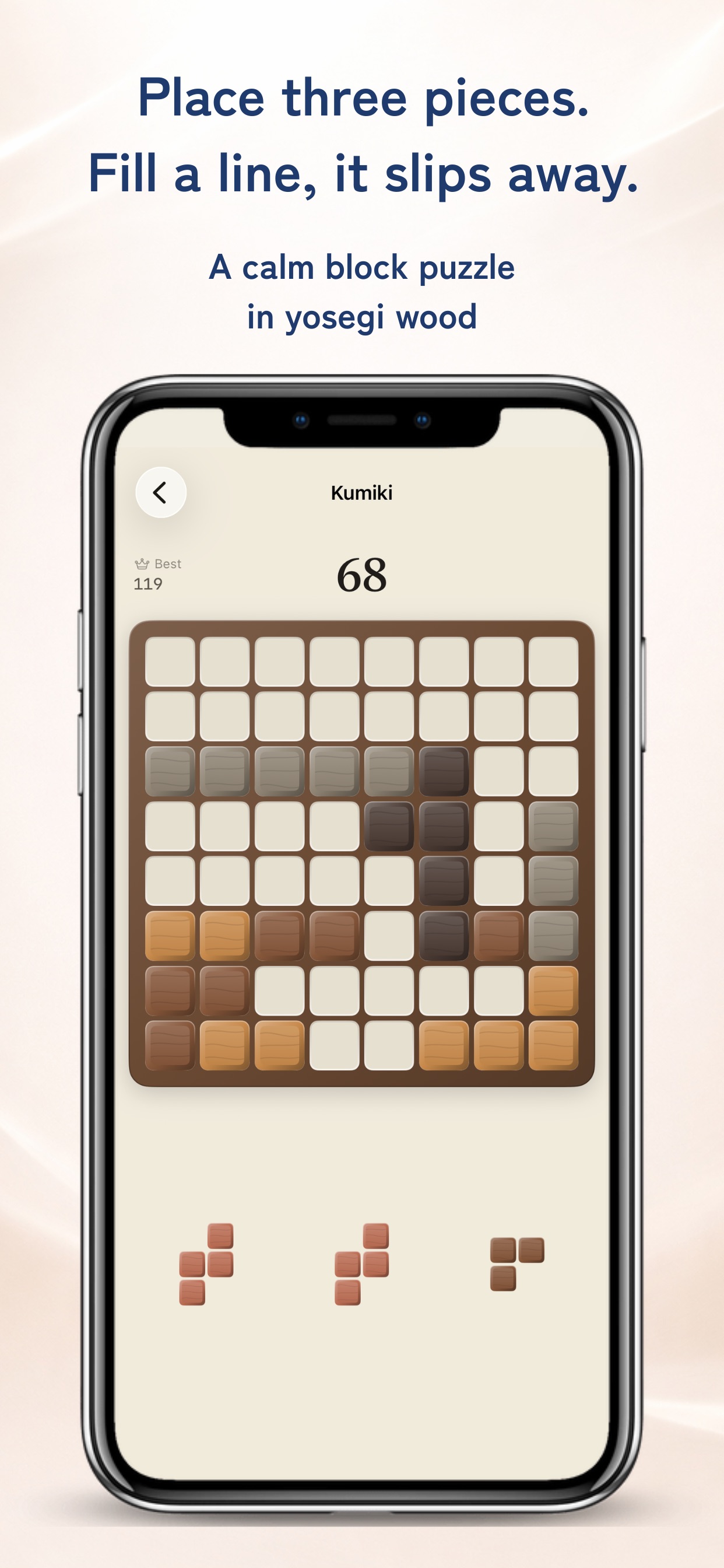 Screenshot 1 of Kumiki: Wood Block Puzzle