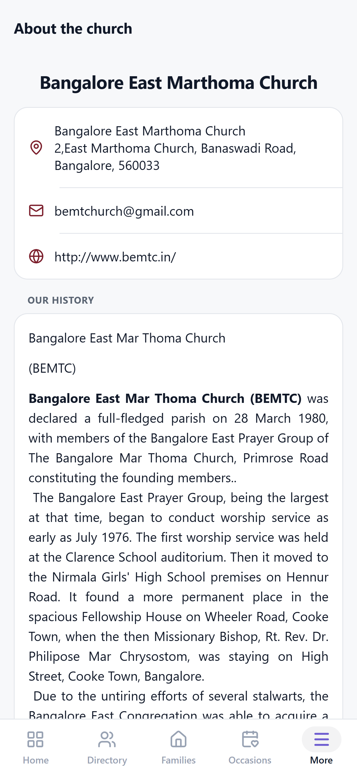 Bangalore East Marthoma Church screenshot 5