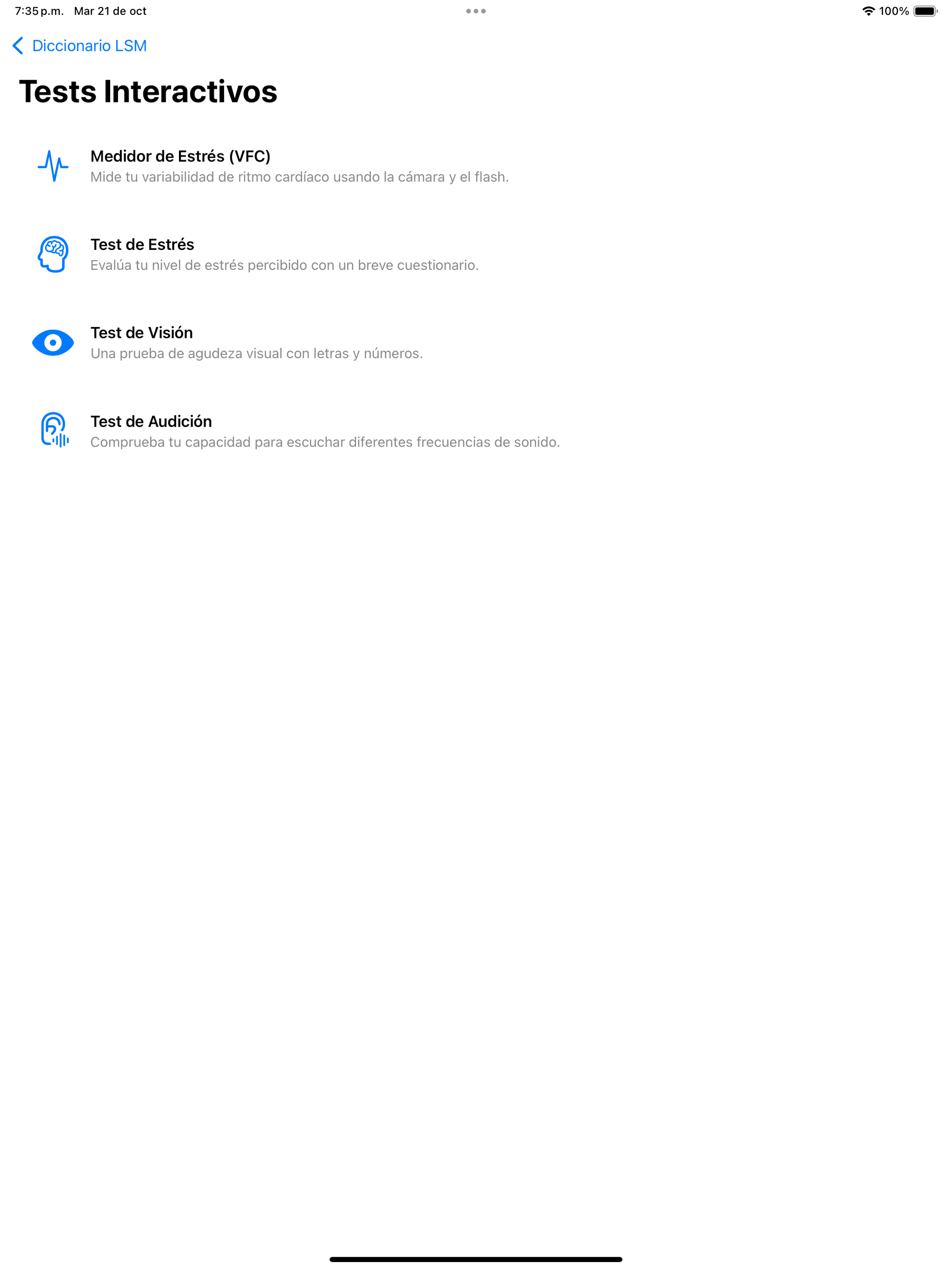Diccionario LSMx