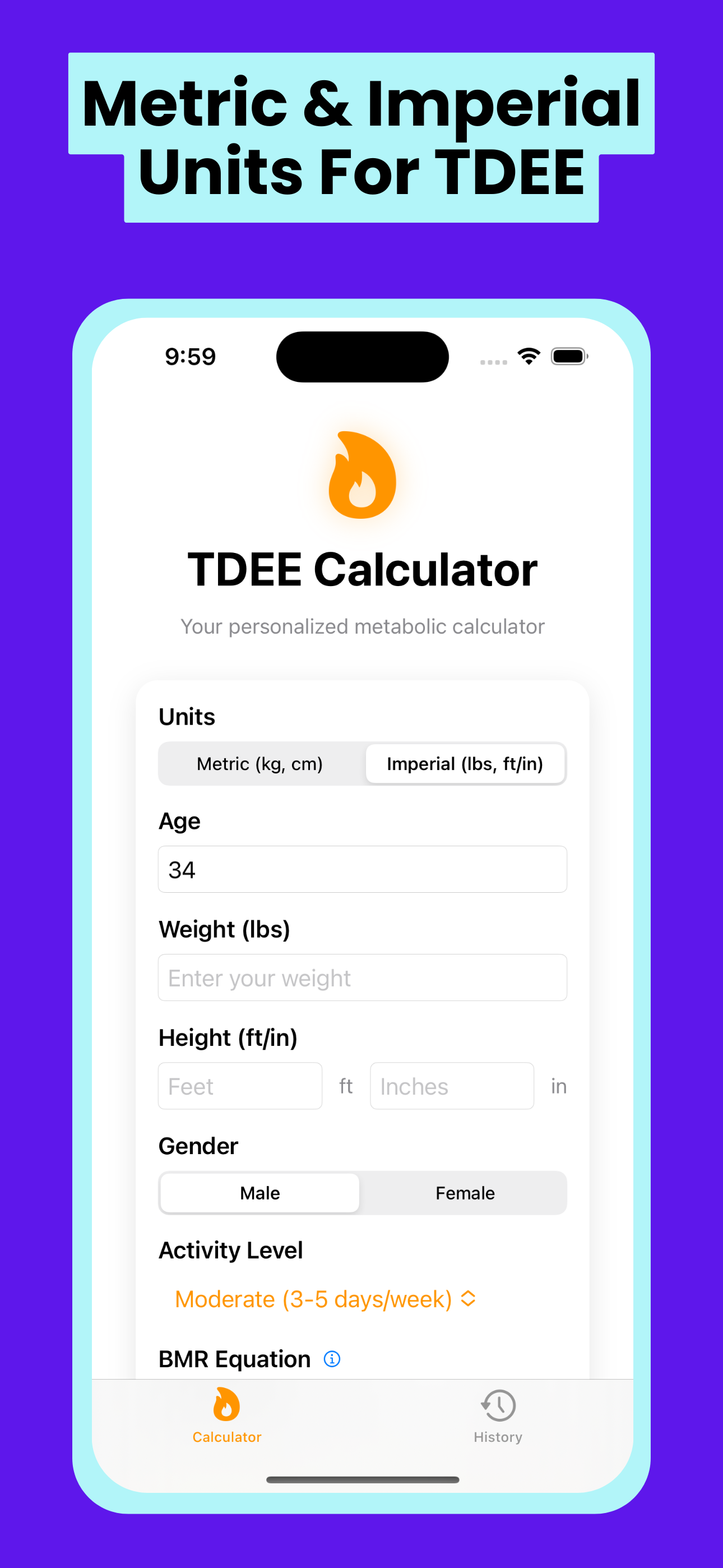 TDEE Calculator - TDEECalc