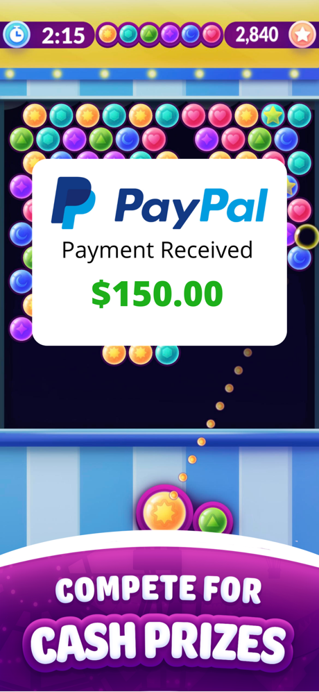 Classic Bubble Pop: Real Cash screenshot 2