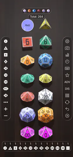 Captura de pantalla de Dice By PCalc en iPhone 3