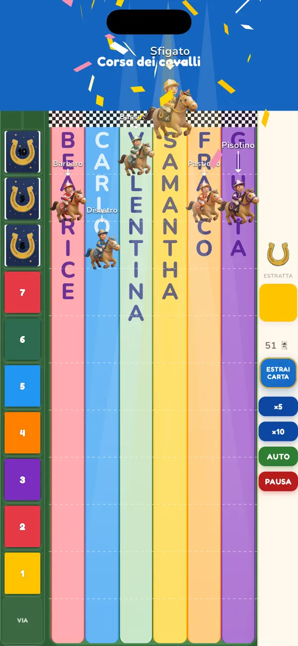 Screenshot #1 pour Corsa Cavalli - Gioco Famiglia