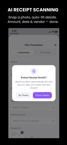 Expense Register (TP64) screenshot