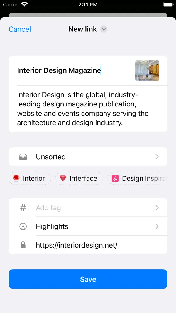 Raindrop.io Screenshot 5