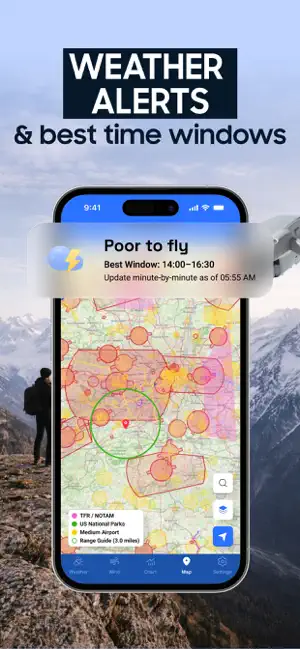 Drone UAV Fly Forecast: AirMap iPhone screenshot 6