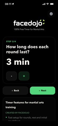 Facedojo Fight Timer Screenshot 2 of 6