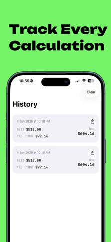 Tip Calculator Splitsy iPhone screenshot