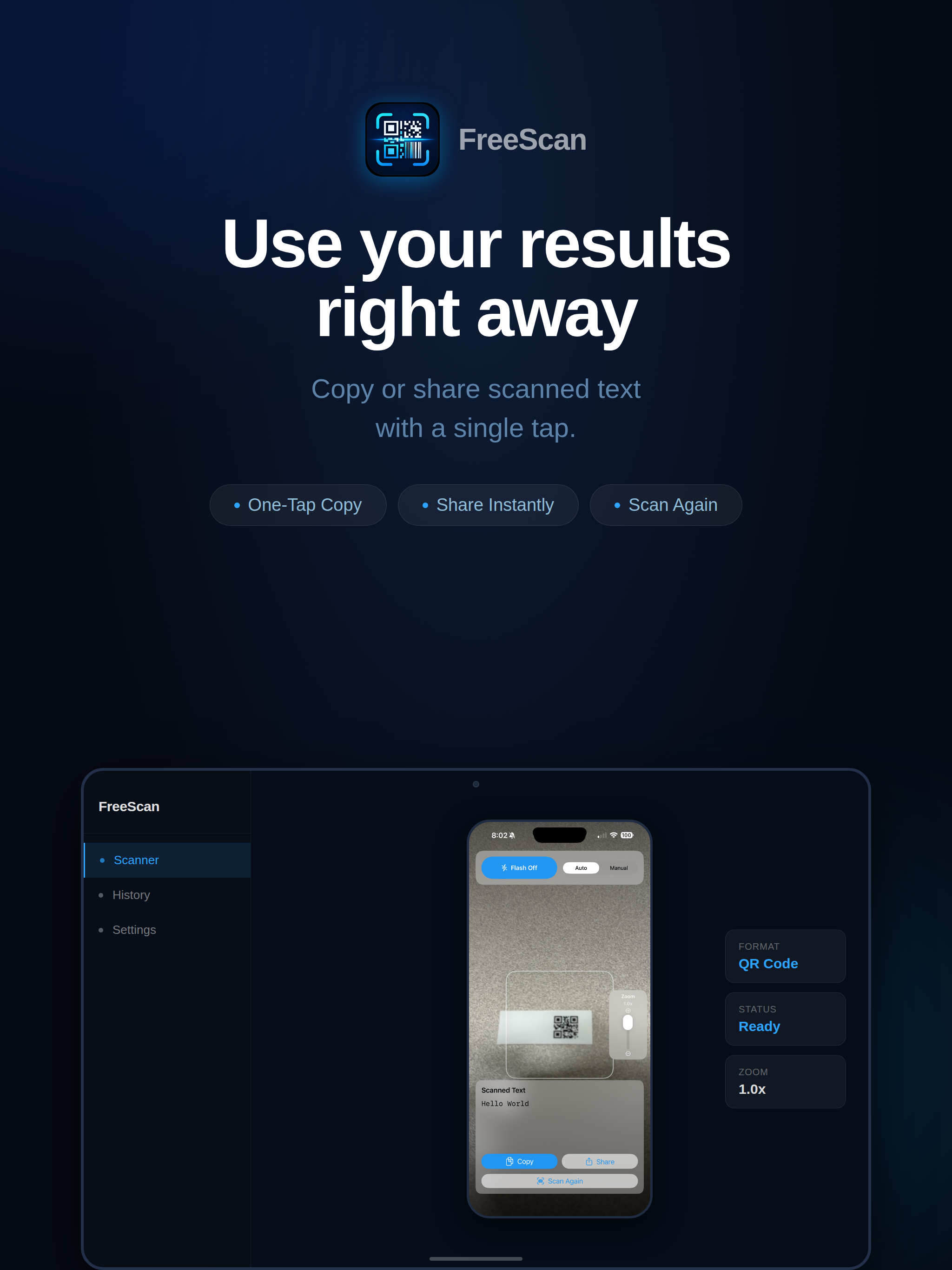 FreeScan Code Scanner screenshot 5