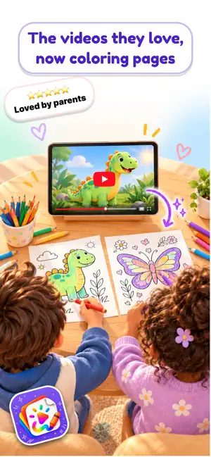 Coloo AI – Videos to Coloring screenshot 1