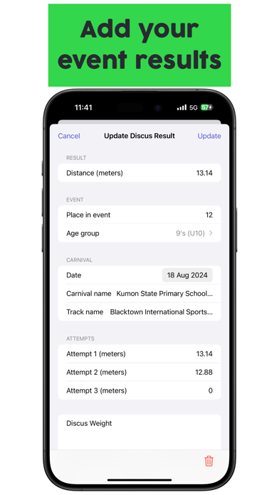 Track and Field Personal Best iPhone screenshot 3 - Sports app