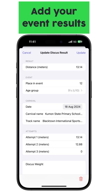 Track and Field Personal Best
