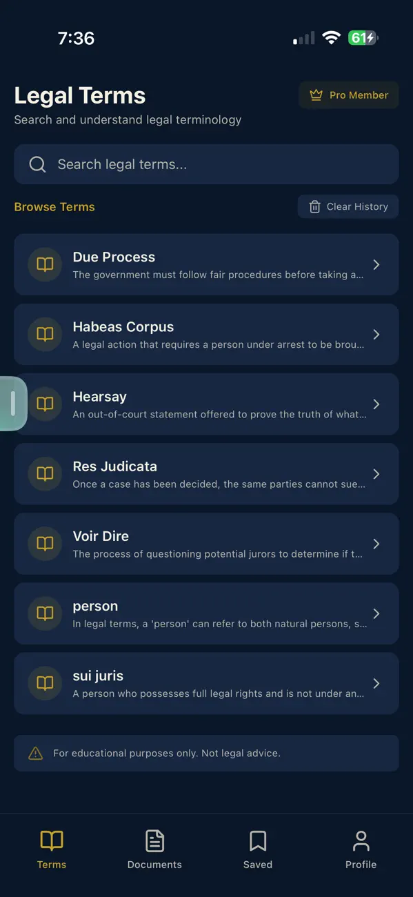 #2. LexArcana (iOS) By: Tekiah El Atem