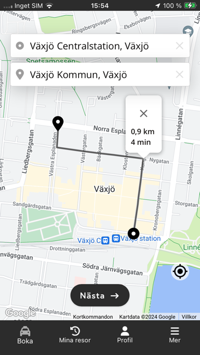 Växjo Taxi Screenshot