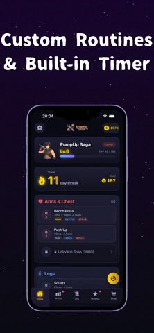 PumpUp Saga - Workout RPG Screenshot 2 of 6