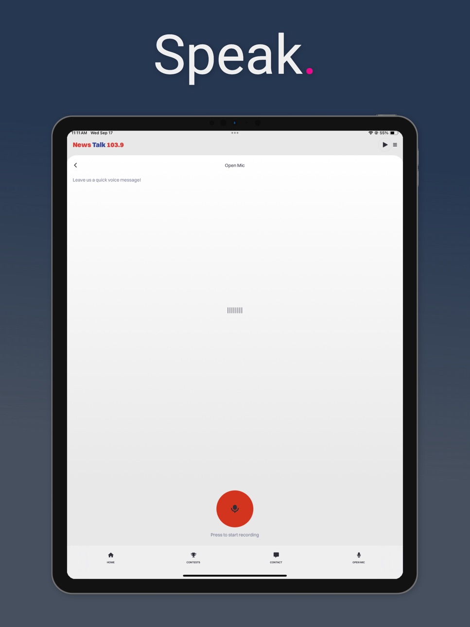 iPad screenshot