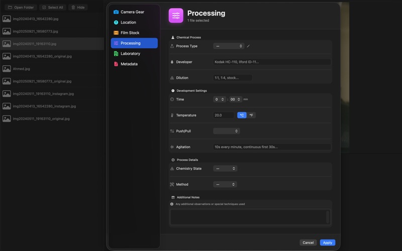 retroexif app screenshot