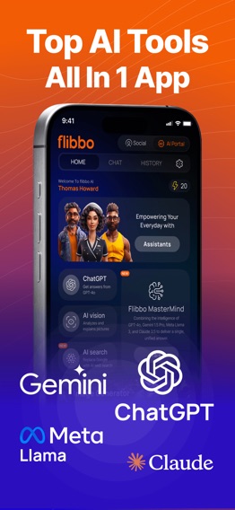 Flibbo AI: All chatbots, 1 appのおすすめ画像1