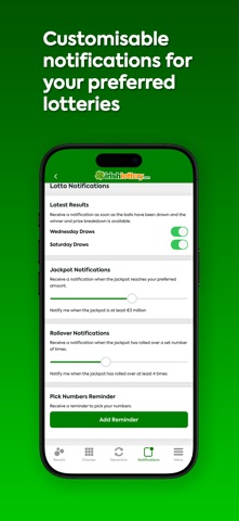 Irish Lottery - Results screenshot