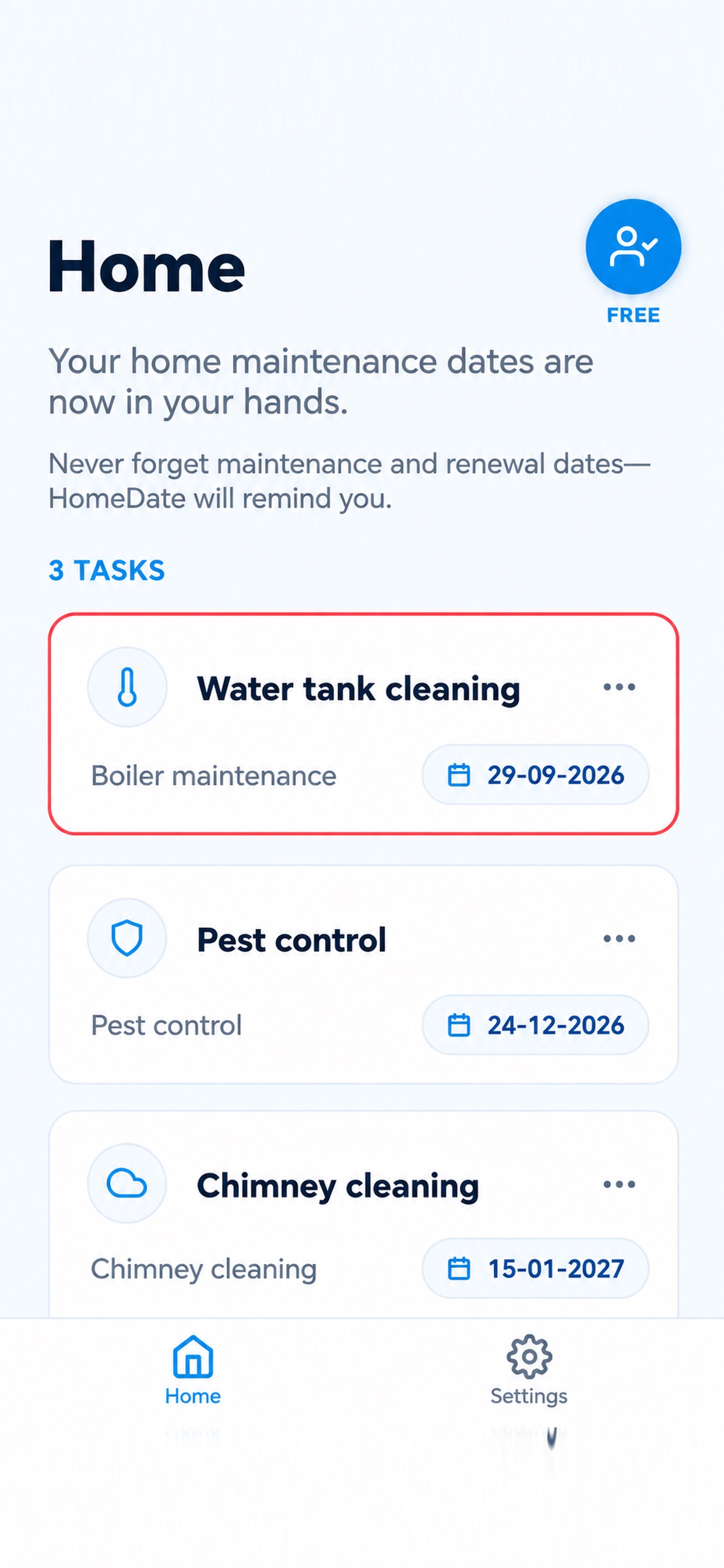 Screenshot 1 of HomeDate