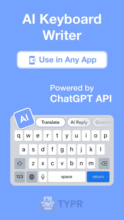 TyprAI: AI Keyboard & Writer