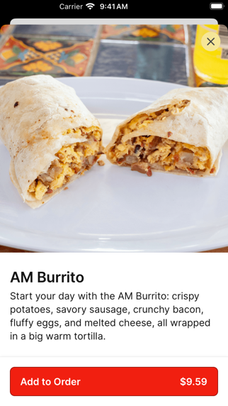 Super Burrito TX iPhone screenshot 3 - Food & Drink app