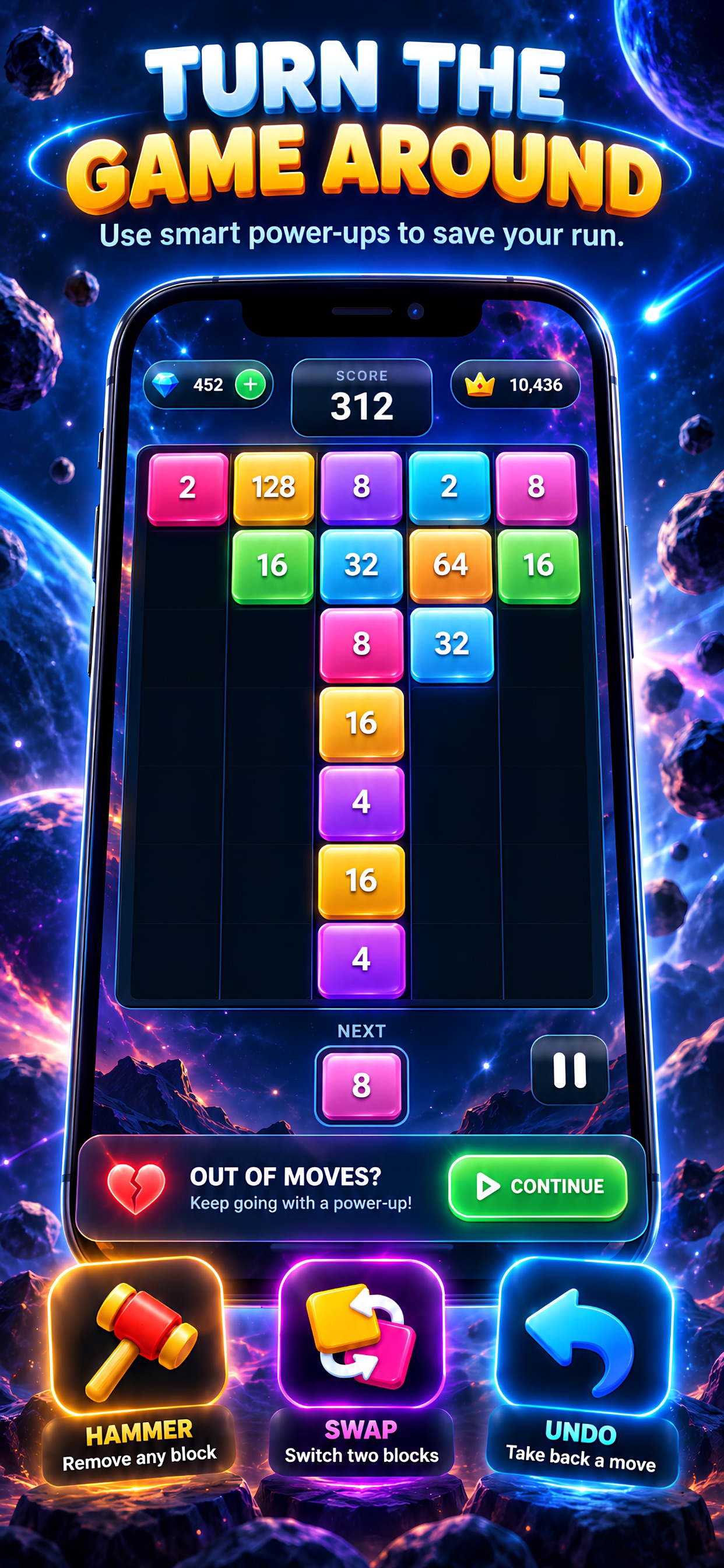 Screenshot 2 of Merge Rush: Number Puzzle