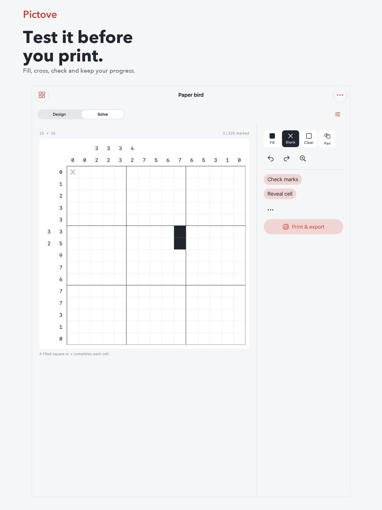Screenshot 8 of Pictove Nonogram Maker