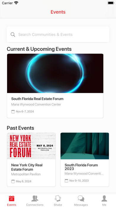 The Real Deal Events Screenshot