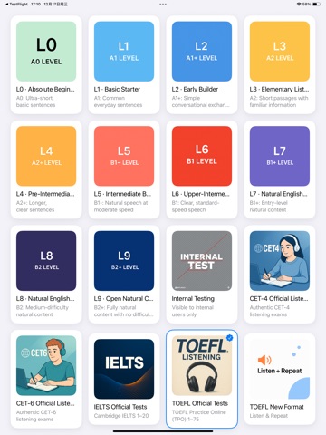 MOMO Echo · English Listening iPad screenshot