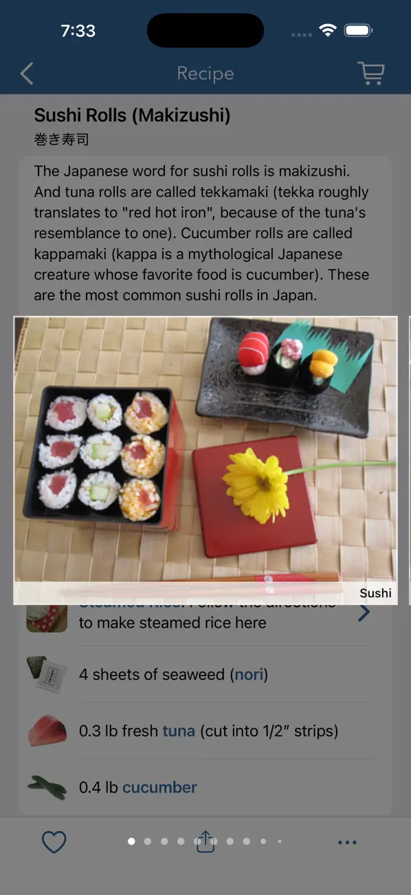 Screenshot #1 pour Japan Food Addict