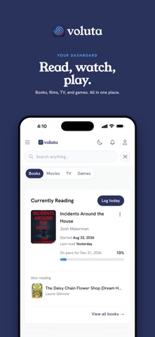 Voluta: Book & Media Tracker Screenshot 1 of 10