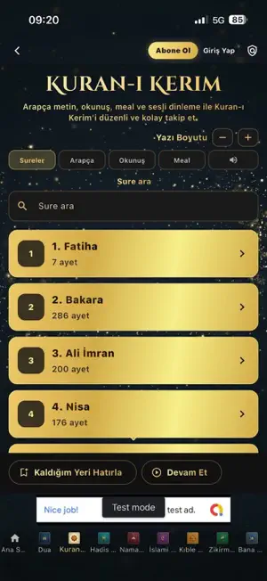 Ahlia Kuran ve Namaz Vakitleri screenshot 2