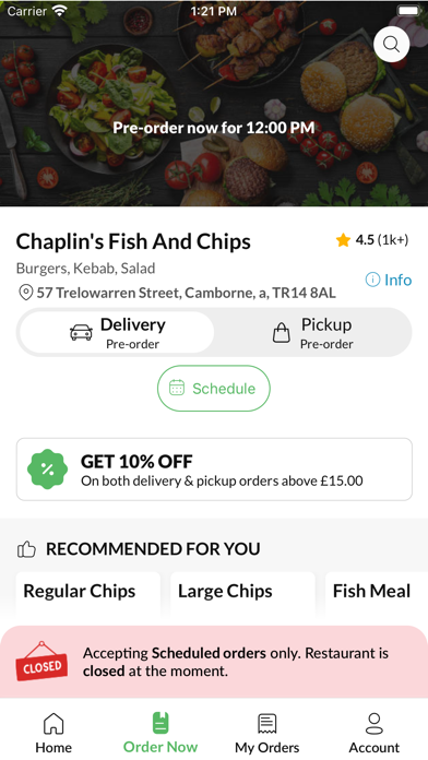 Chaplins Fish And Chips Screenshot