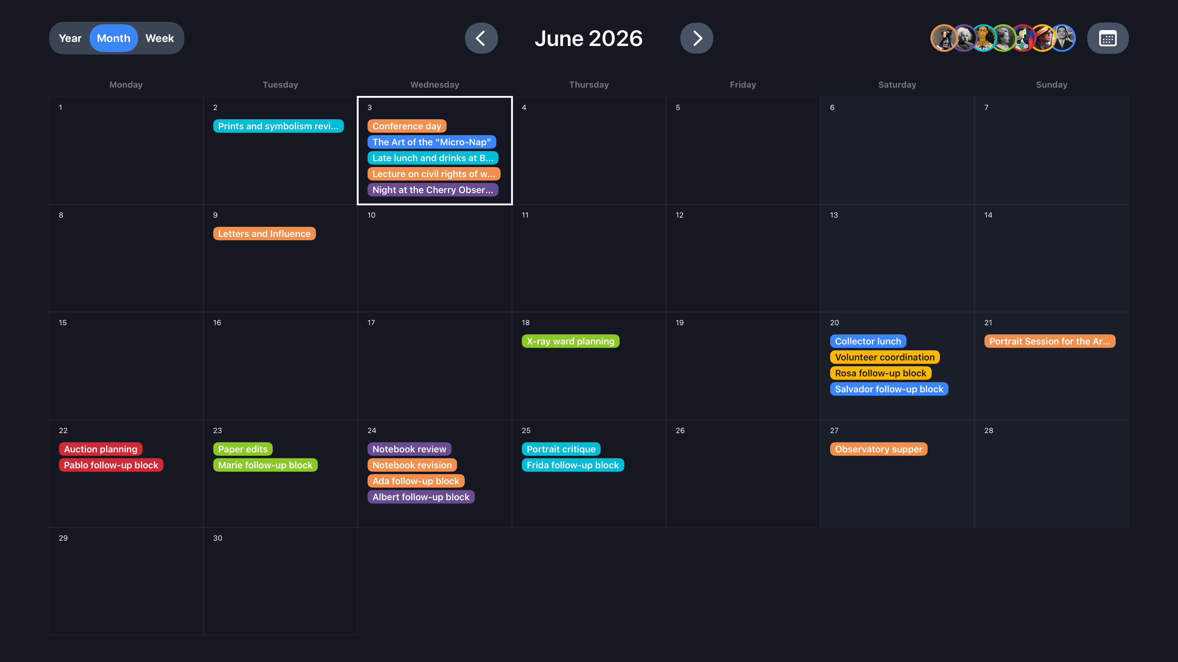 Calendar on TV screenshot 3