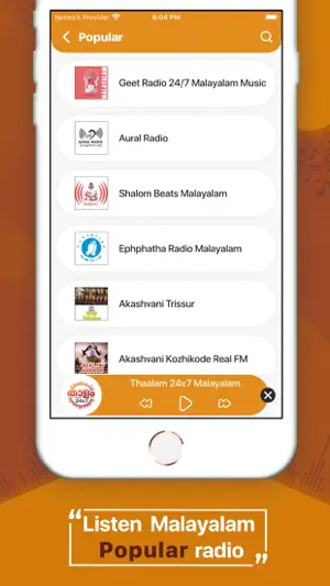 Malayalam Radio : Live Stream screenshot 2