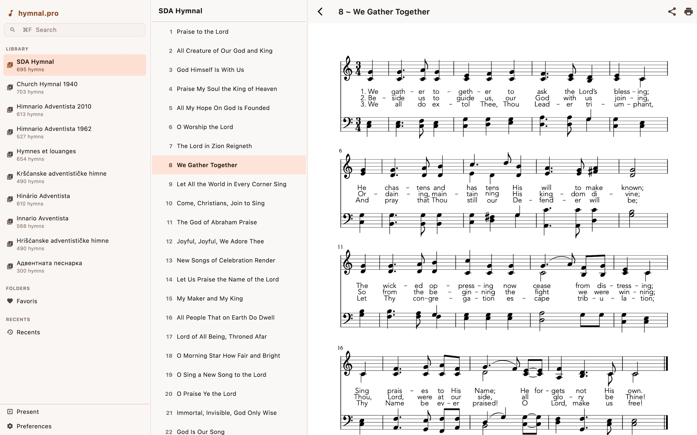 Hymnal Adventist screenshot 15