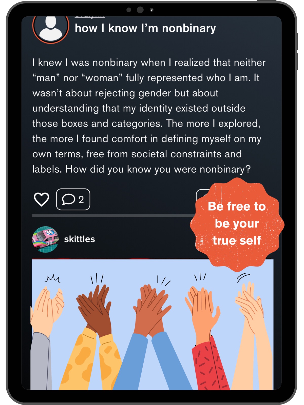 Give Us The Floor: Group Chat ipad screenshot 1