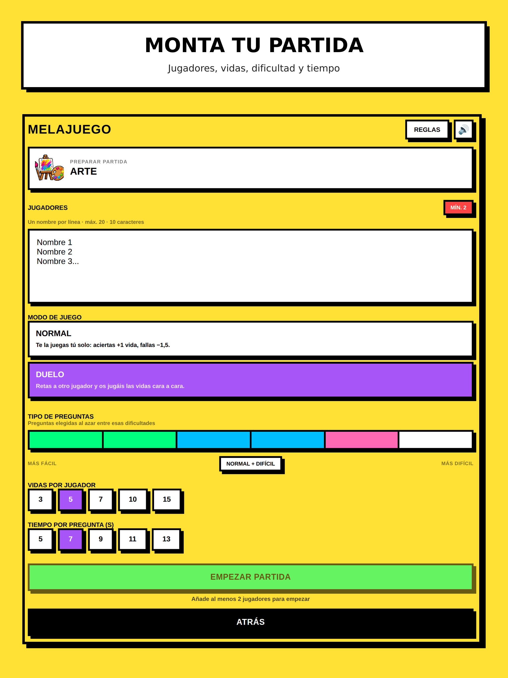 MeLaJuego: Trivial de fiesta